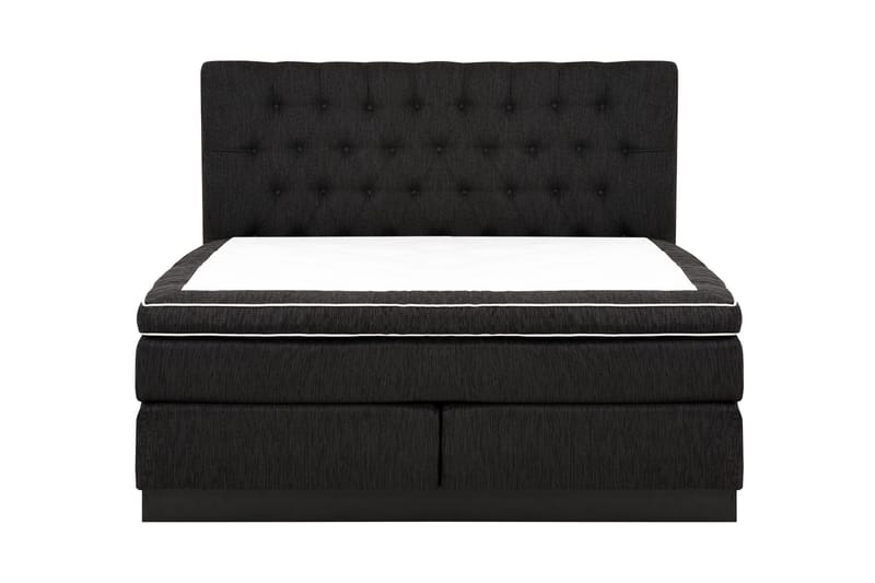 Charleston Kontinentalsäng 160x200 Fast Polyeterskum, Svart