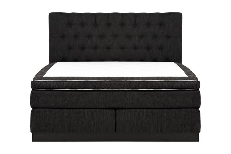 Charleston Kontinentalsäng 160x200 Fast Polyeterskum - Svart - Möbler - Säng - Kontinentalsäng