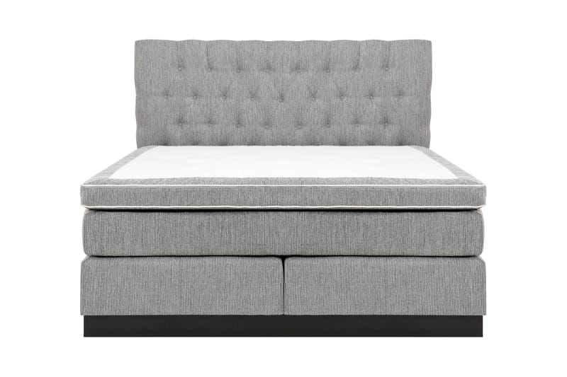 Charleston Kontinentalsäng 160x200 Fast Polyeterskum - Ljusgrå - Möbler - Säng - Kontinentalsäng