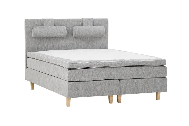 Charleston Kontinentalsäng 180x200 Fast Polyeterskum - Ljusgrå - Möbler - Säng - Kontinentalsäng