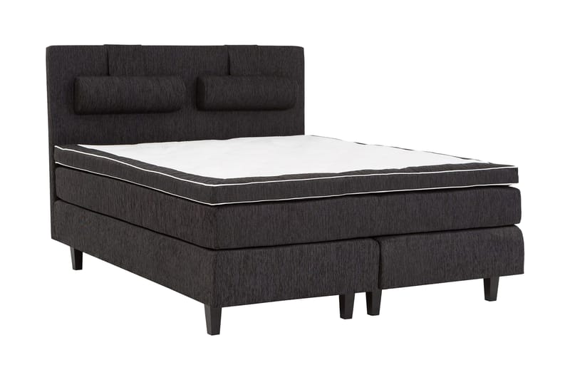 Charleston Kontinentalsäng 180x200 Fast Polyeterskum - Svart - Möbler - Säng - Kontinentalsäng