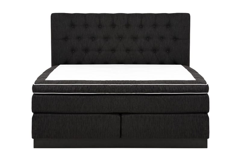 Charleston Kontinentalsäng 180x200 Fast Polyeterskum - Svart - Möbler - Säng - Kontinentalsäng