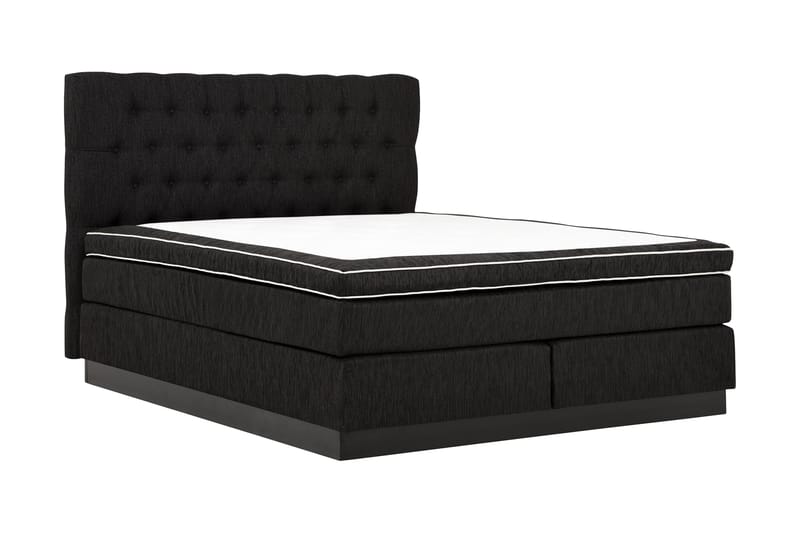 Charleston Kontinentalsäng 180x200 Fast Polyeterskum - Svart - Möbler - Säng - Kontinentalsäng