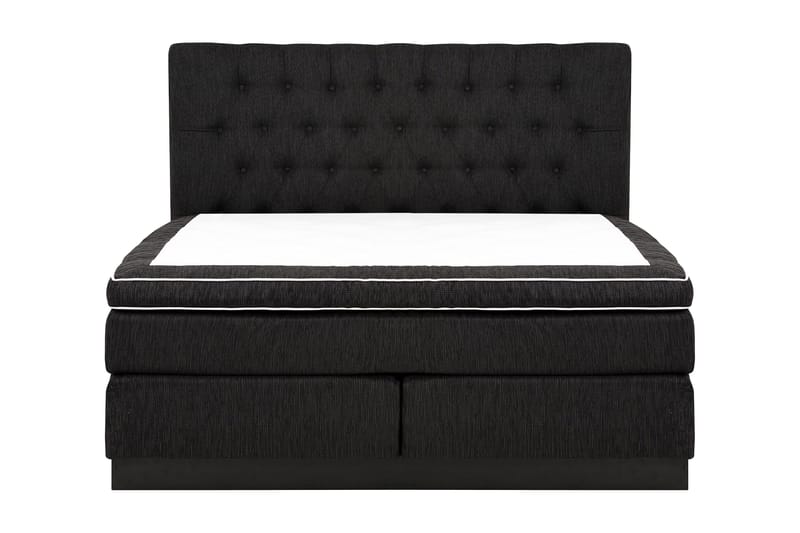 Charleston Kontinentalsäng 180x200 Fast Polyeterskum - Svart - Möbler - Säng - Kontinentalsäng