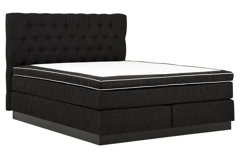 Charleston Kontinentalsäng 180x200 Fast Polyeterskum - Svart - Möbler - Säng - Kontinentalsäng