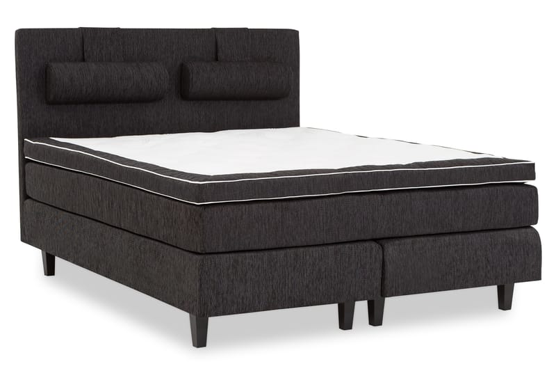 Charleston Kontinentalsäng 180x200 Fast Polyeterskum - Svart - Möbler - Säng - Kontinentalsäng