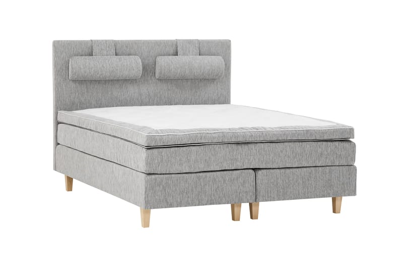 Charleston Kontinentalsäng 180x200 Fast Polyeterskum - Ljusgrå - Möbler - Säng - Kontinentalsäng