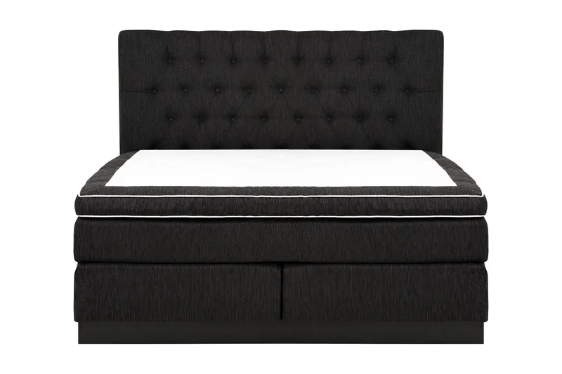 Charleston Kontinentalsäng 180x200 Fast Polyeterskum - Svart - Möbler - Säng - Kontinentalsäng