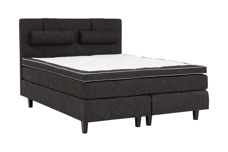 Charleston Kontinentalsäng 180x200 Fast Polyeterskum - Svart - Möbler - Säng - Kontinentalsäng