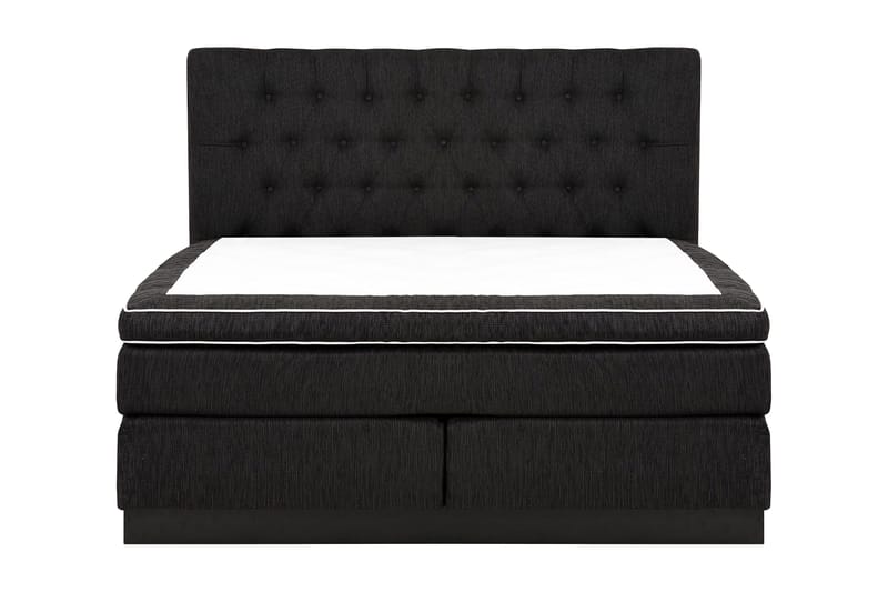 Charleston Kontinentalsäng 180x200 Fast Polyeterskum - Svart - Möbler - Säng - Kontinentalsäng