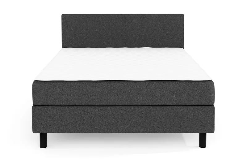 Charm Komplett Sängpaket 140x200 cm med sänggavel - Mörkgrå - Möbler - Säng - Kontinentalsäng