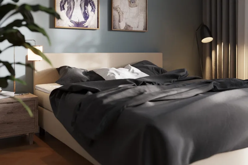 Charm Komplett Sängpaket 160x200 cm - Beige - Möbler - Säng - Kontinentalsäng