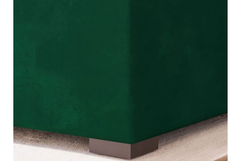 Chepstow Kontinentalsäng 140x200 cm Medium - Sammet/Mörkgrön - Kontinentalsäng - Familjesäng