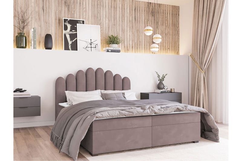 Chepstow Kontinentalsäng 160x200 cm Medium - Rosa - Möbler - Säng - Kontinentalsäng