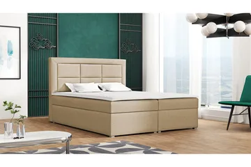 Clasic Box Kontinentalsäng 160x215 cm - Beige - Möbler - Säng - Kontinentalsäng
