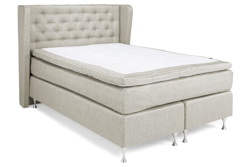 Cloud Komplett Sängpaket 140x200 - Med Sidor Beige/Vit - Möbler - Säng - Komplett sängpaket