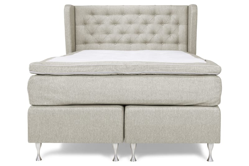 Cloud Komplett Sängpaket 140x200 - Med Sidor Beige/Vit - Möbler - Säng - Kontinentalsäng