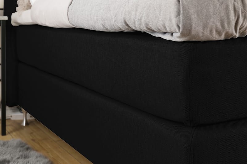 Cloud Komplett Sängpaket 140x200 - Med Sidor Svart/Vit - Möbler - Säng - Komplett sängpaket