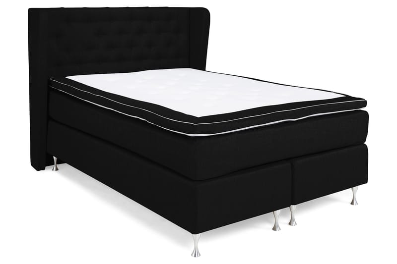Cloud Komplett Sängpaket 140x200 - Med Sidor Svart/Vit - Möbler - Säng - Komplett sängpaket