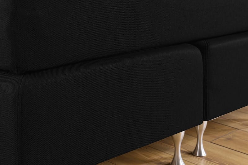 Cloud Komplett Sängpaket 140x200 - Med Sidor Svart/Vit - Möbler - Säng - Kontinentalsäng