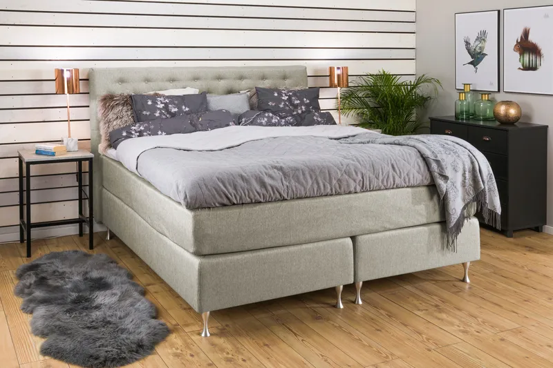 Cloud Kontinentalsäng 160x200 - Beige - Möbler - Säng - Kontinentalsäng