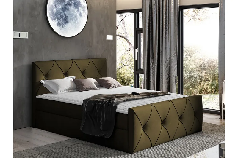 Crystalina Lux Kontinentalsäng 140x200 cm - Möbler - Säng - Kontinentalsäng