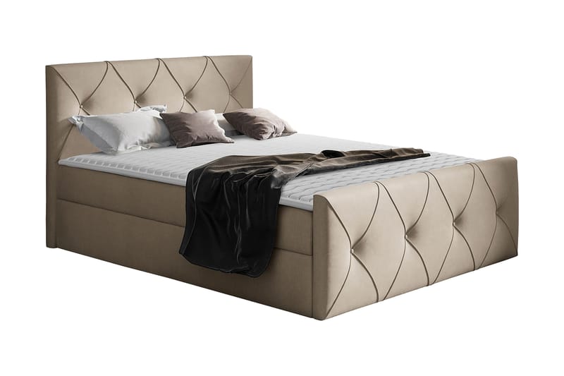 Crystalina Lux Kontinentalsäng 200x200 cm, undefined