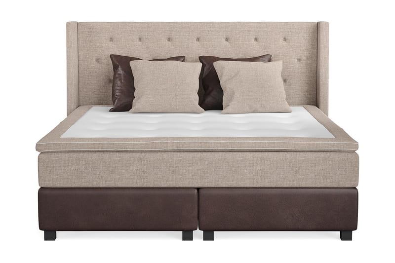 Cuba Kontinentalsäng 210x210 - (+Fler val) Beige/Brun - Möbler - Säng - Komplett sängpaket