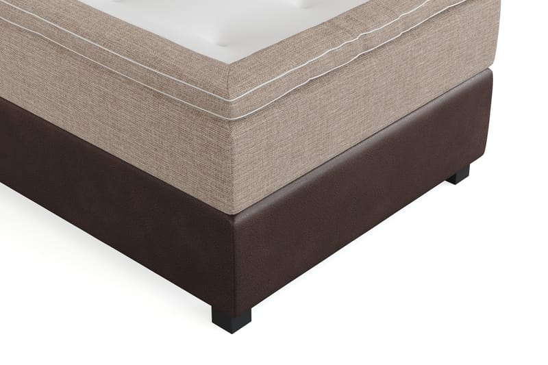 Cuba Sängpaket 105x200 med Två Beiga Kuddar - (+Fler val) Beige/Brun - Möbler - Säng - Komplett sängpaket