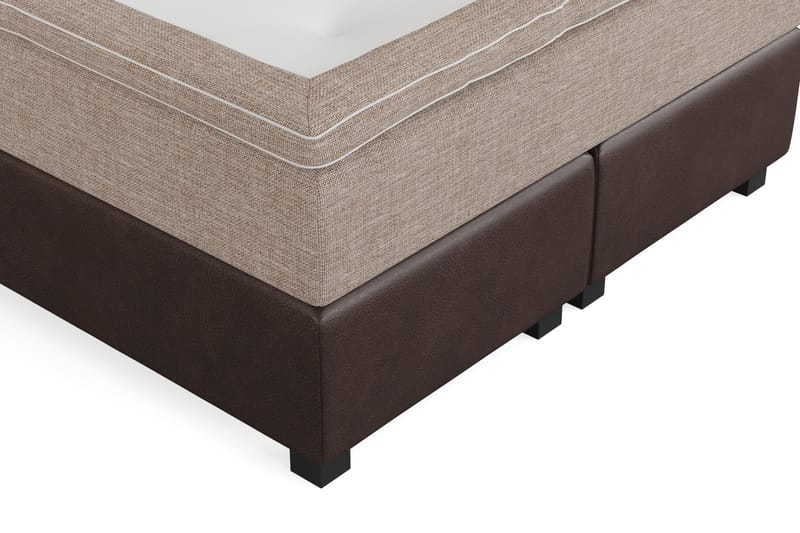 Cuba Sängpaket 140x200 med Två Bruna Kuddar - (+Fler val) Beige/Brun - Möbler - Säng - Komplett sängpaket