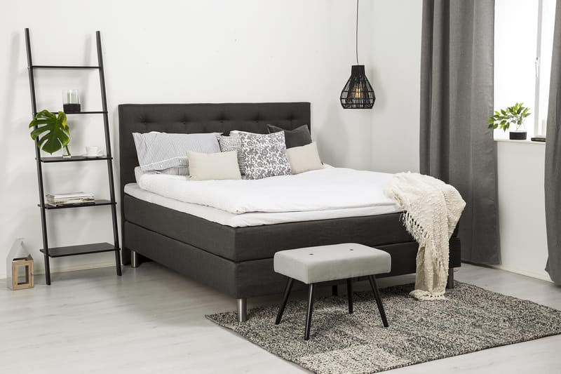 Diplomat Komplett Sängpaket 180x200 - Mörkgrå - Möbler - Säng - Komplett sängpaket