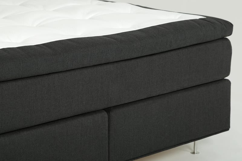Dolly Kontinentalsäng 180x200cm Memoryfoam - Mörkgrå Svarta Ben - Möbler - Säng - Kontinentalsäng