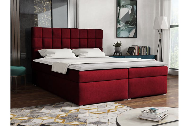 Eirado Kontinentalsäng 140x200 cm - Röd - Möbler - Säng - Kontinentalsäng