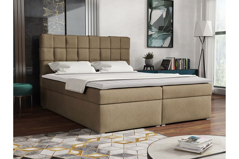 Eirado Kontinentalsäng 160x200 cm - Beige - Möbler - Säng - Kontinentalsäng