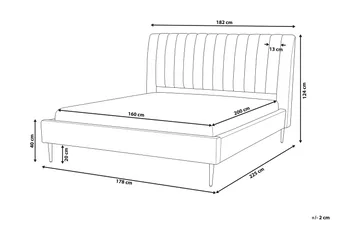 Elechas Kontinentalsäng 160x200 - Blå - Möbler - Säng - Kontinentalsäng