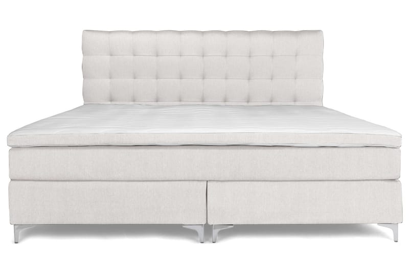 Elite Premium Sängpaket 210x210 Fast/Medium Elastiskt - Beige - Komplett sängpaket - Kontinentalsäng - Dubbelsäng - Familjesäng