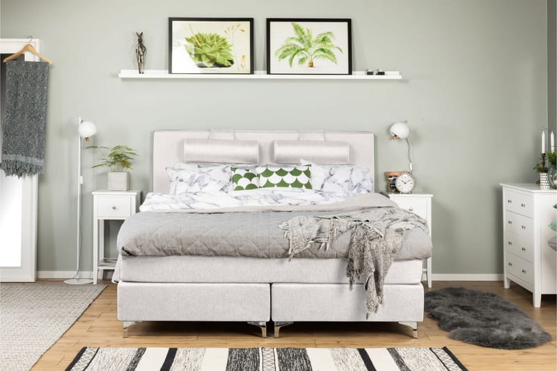 Elite Premium Kontinentalsäng210x210 Fast/Fast Latex - Beige - Möbler - Säng - Kontinentalsäng