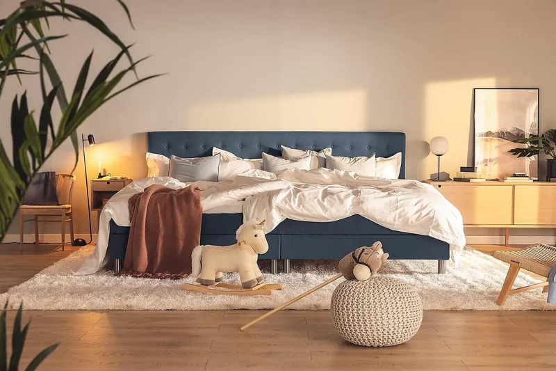 Ella Familjesäng 280x200  cm - (+Fler val) Mörkblå - Möbler - Säng - Kontinentalsäng