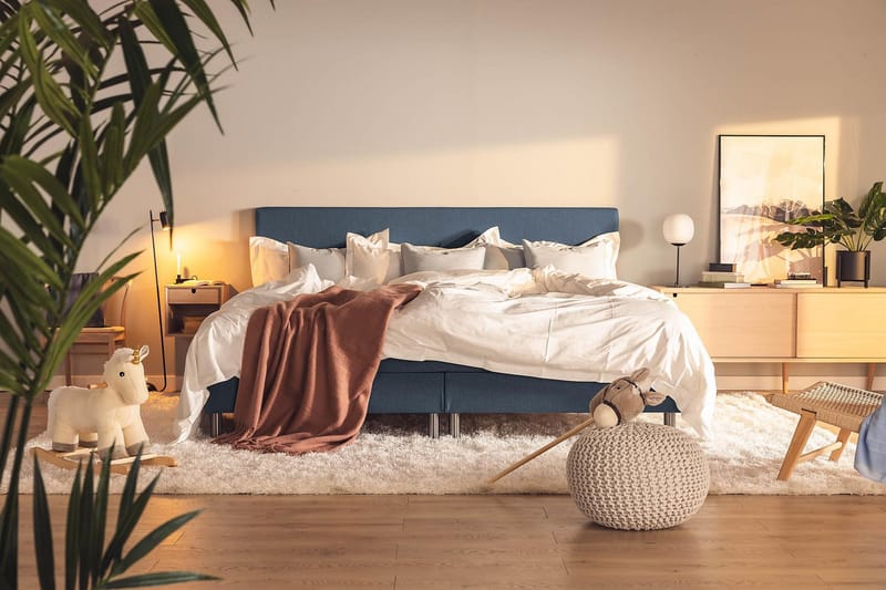 Ella Familjesäng Sängpaket 240x200  cm - (+Fler val) Mörkblå - Möbler - Säng - Kontinentalsäng