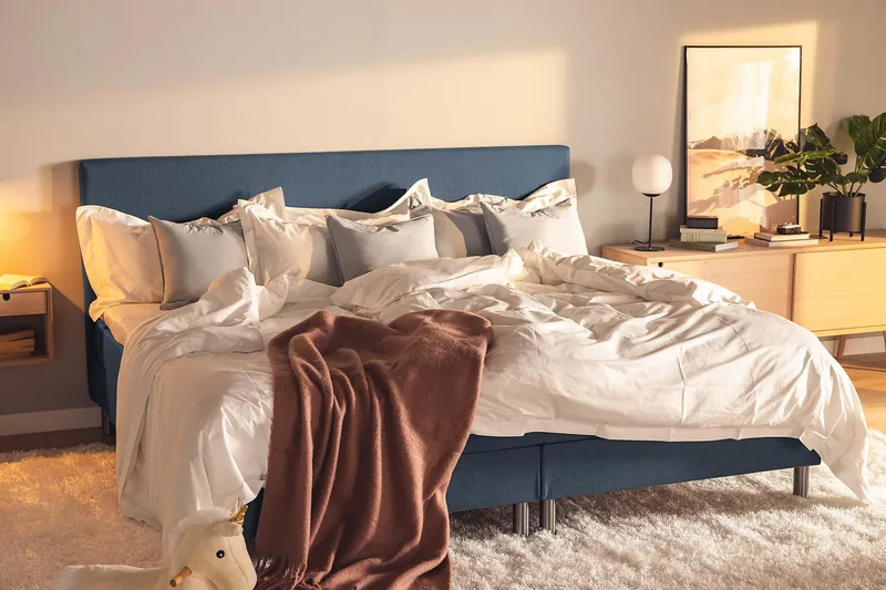 Ella Familjesäng Sängpaket 240x200  cm - (+Fler val) Mörkblå - Möbler - Säng - Kontinentalsäng