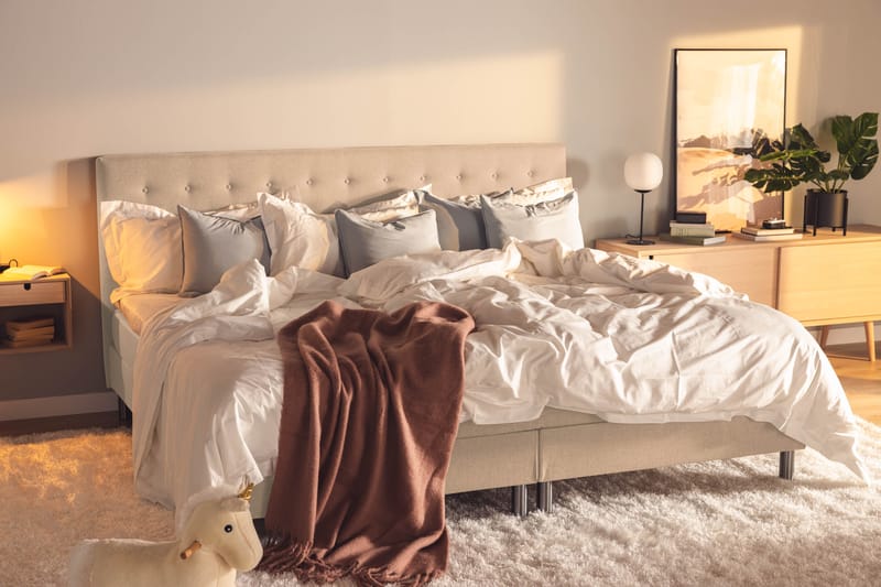 Ella Familjesäng Sängpaket 240x210  cm - (+Fler val) Beige - Möbler - Säng - Komplett sängpaket