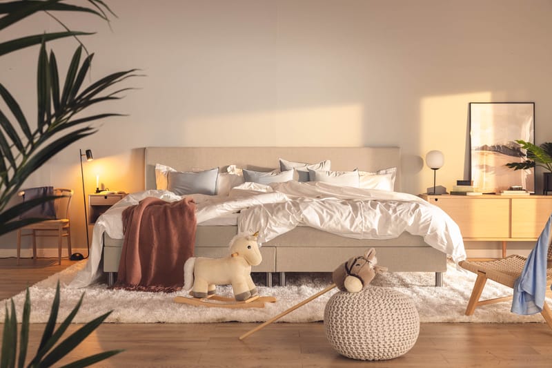 Ella Familjesäng Sängpaket 280x200  cm - (+Fler val) Beige - Möbler - Säng - Komplett sängpaket
