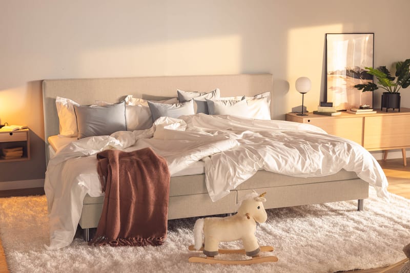 Ella Familjesäng Sängpaket 280x200  cm - (+Fler val) Beige - Möbler - Säng - Komplett sängpaket