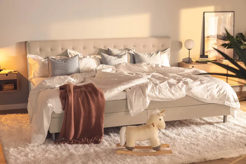 Ella Familjesäng Sängpaket 280x200  cm - (+Fler val) Beige - Möbler - Säng - Kontinentalsäng