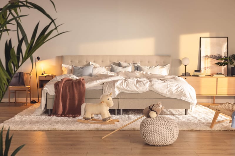 Ella Familjesäng Sängpaket 280x210  cm - (+Fler val) Beige - Möbler - Säng - Komplett sängpaket
