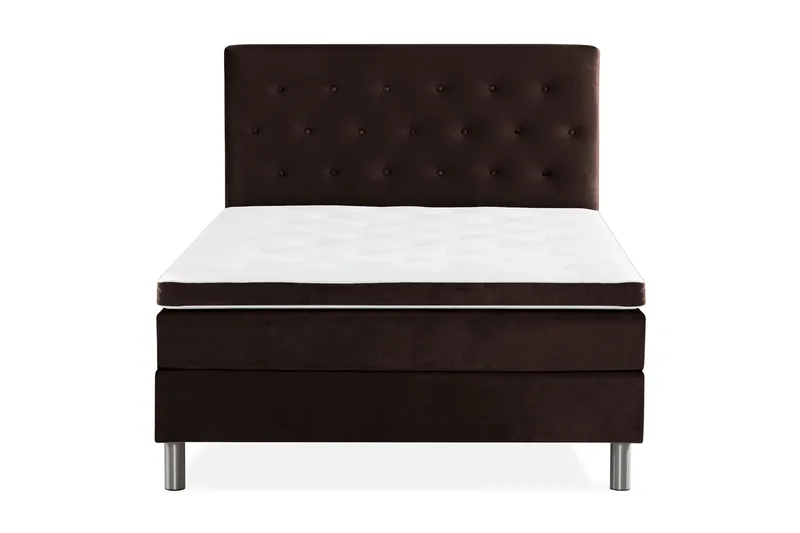 Ella Kontinentalsäng 120x200cm - Brun/Sammet - Möbler - Säng - Kontinentalsäng