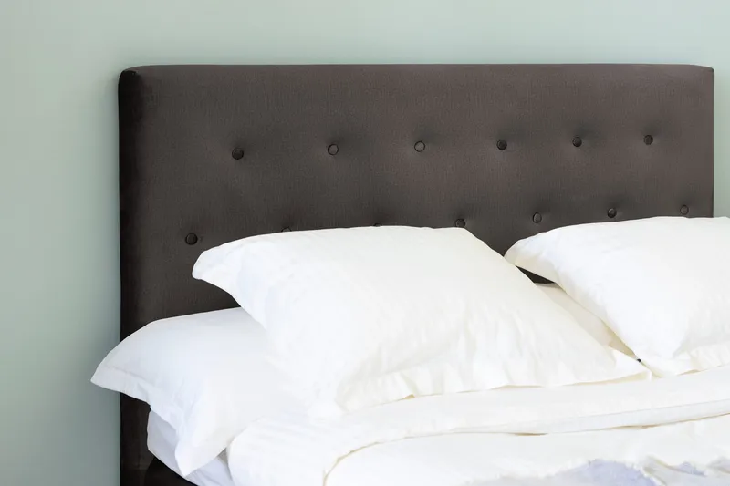 Ella Kontinentalsäng 140x200cm - Mörkgrå/Sammet - Möbler - Säng - Kontinentalsäng