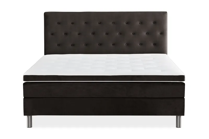 Ella Kontinentalsäng 180x200cm, Mörkgrå/Sammet