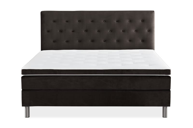 Ella Kontinentalsäng 180x200cm, Mörkgrå/Sammet