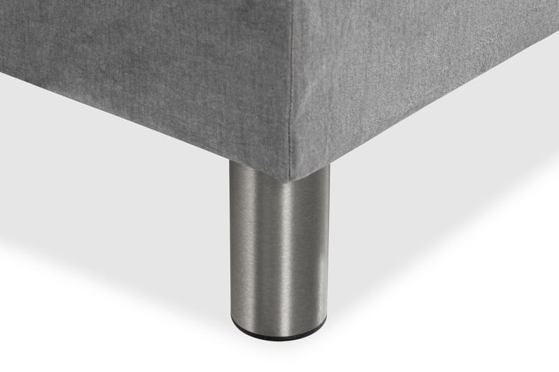 Ella Kontinentalsäng 90x200cm - Grå/Sammet - Möbler - Säng - Kontinentalsäng